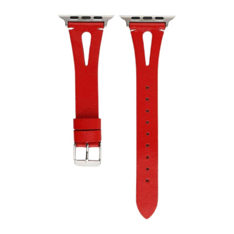Кожаный ремешок V-Leather для Apple Watch 38/40/41mm Red Кожаный ремешок V-Leather для Apple Watch 38/40/41mm Red